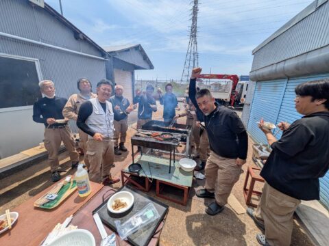 社員全員で慰労会（BBQ）を行いました！